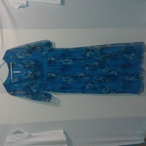 Candelite Petite Dress PXL Floral Blue